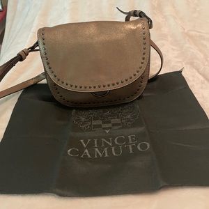 Bronze metallic shoulder/cross body bag from Vince Camuto with dust bag